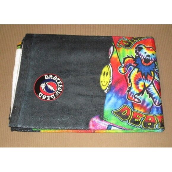 Tie Dye New Grateful Dead Beach Bath Pool Gift Towel Cotton Van Bus SYF Rainbow - Picture 3 of 3